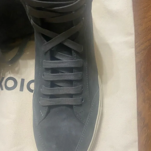 Kolo Italy Gray Suede Lace Up High Top Shoes Mens Size US 9 EUR 42 - Picture 5 of 14